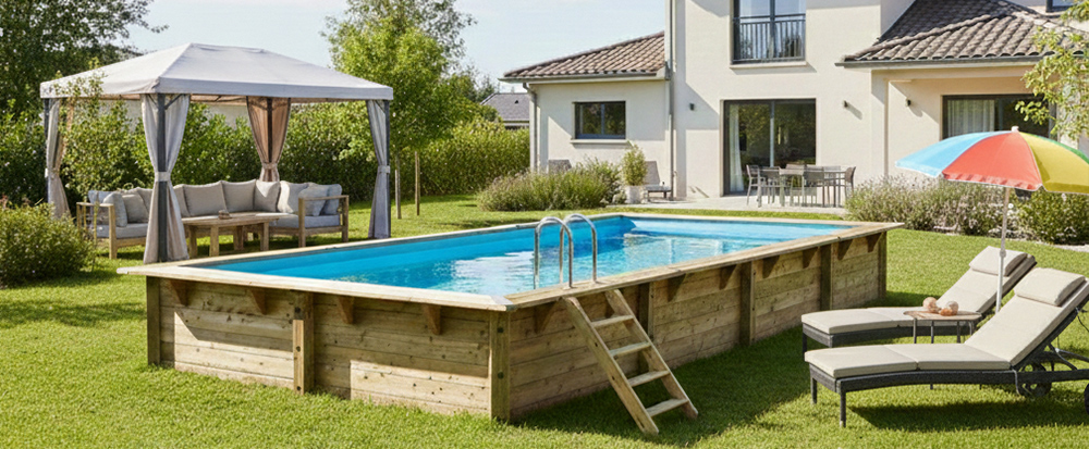 Piscina in legno installazione